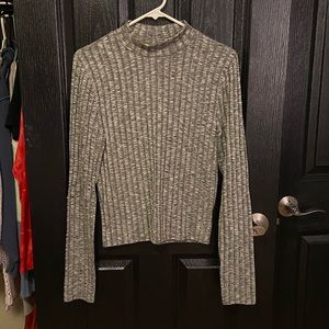 Grey Long Sleeve Top